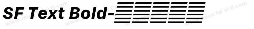 SF Text Bold字体转换